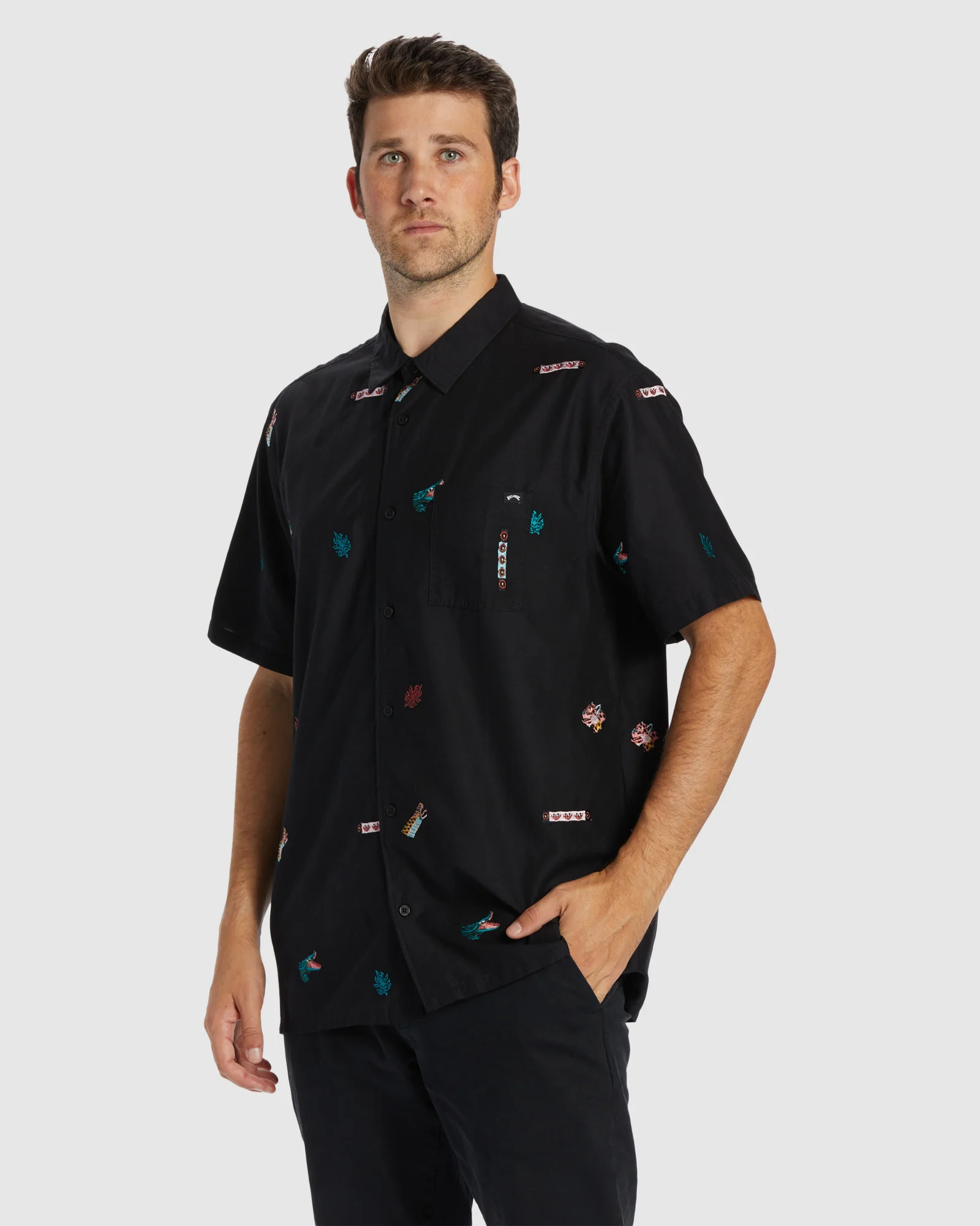 Mens Zeledon Emboriered Shirt - Image 2