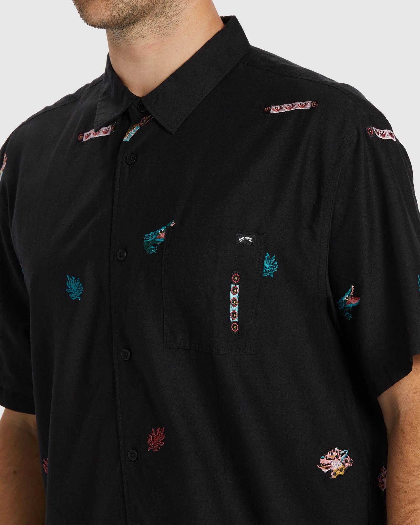 Mens Zeledon Emboriered Shirt - Image 4