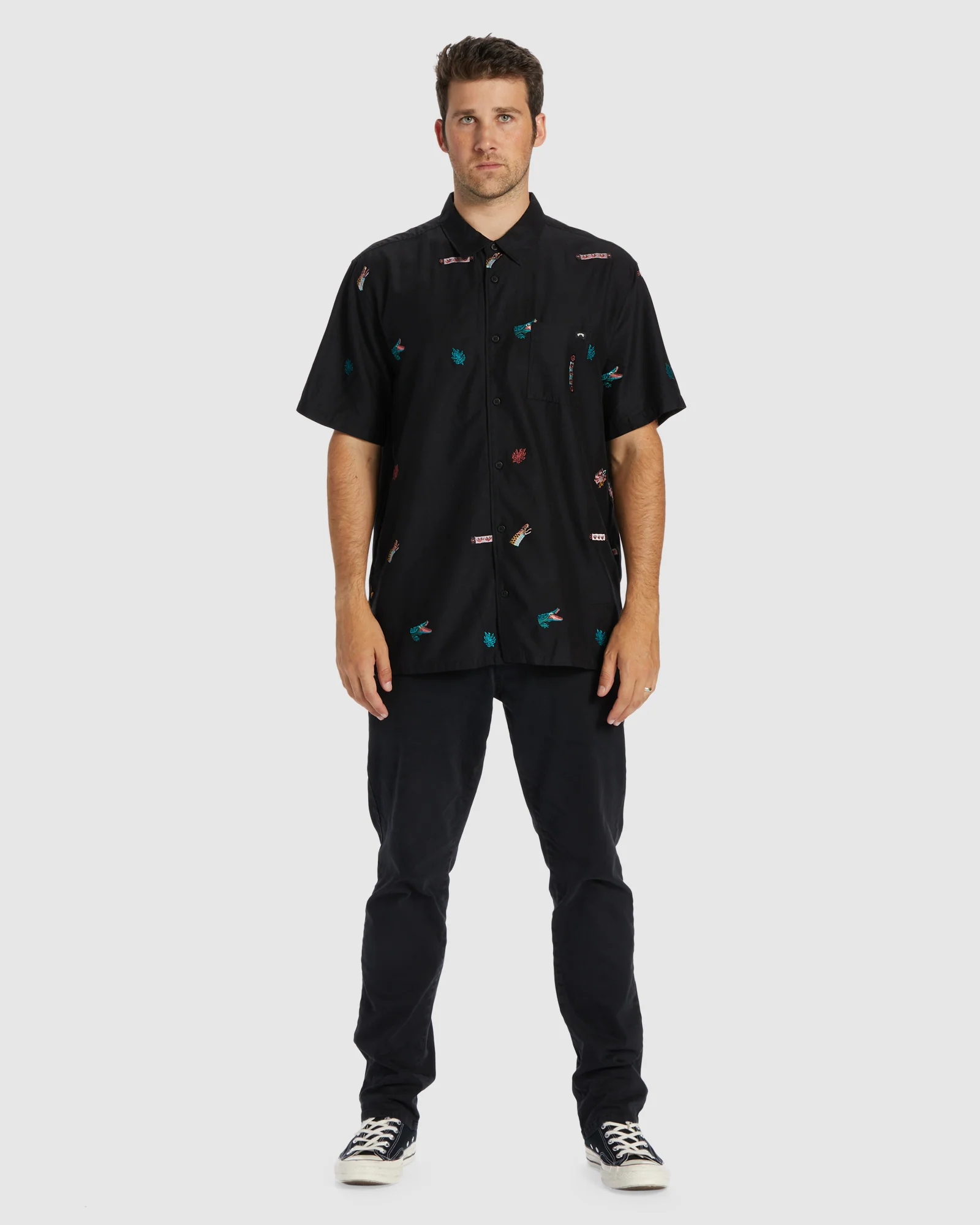 Mens Zeledon Emboriered Shirt - Image 5